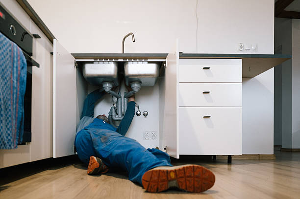 Professional Emergency Plumber technician working in Hebron, MD